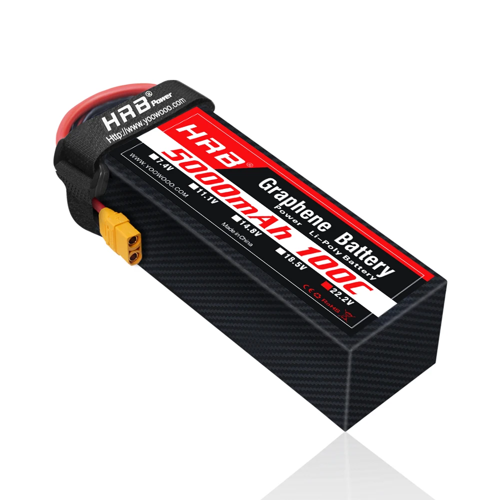 6S Lipo Battery 22.2V 5000Mah - 1 peça bateria de grafeno hrb